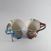 Louça de Chá-Café em Porcelana / Coleção Floral/Xadrez/Poá (13 peças)