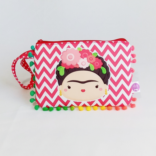 Necessaire Crevron / Frida Kahlo 006